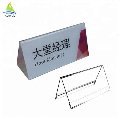 Perspex Acrylic Đăng Display Chủ Dày rõ ràng Acrylic Đăng Display Menu Đứng