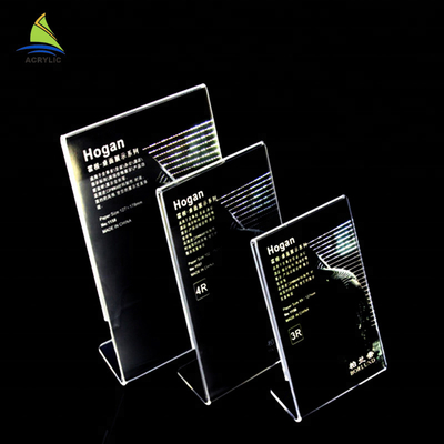 Nhà sản xuất chuyên nghiệp nhựa rõ ràng trung tâm mua sắm acrylic tablet hiển thị đứng