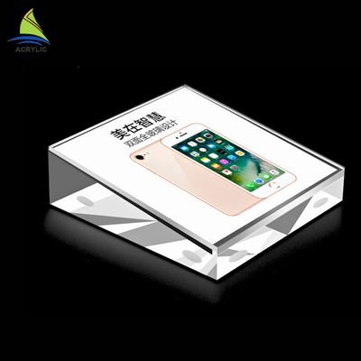 Hiện đại Acrylic thương hiệu khối bề mặt mịn tùy chỉnh hình dạng thiết kế đơn