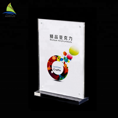 Cửa hàng Rack hiển thị chi tiết Nhựa rõ ràng Acrylic Poster Khung bán lẻ hiển thị