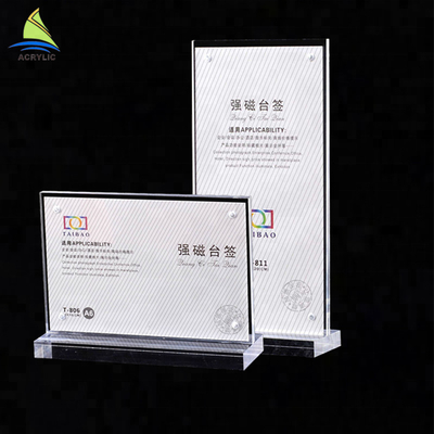 Bền vẻ đẹp nguyên tinh thể thủy tinh acrylic dấu hiệu bảng độ cứng cao bề mặt