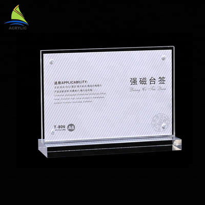Bền vẻ đẹp nguyên tinh thể thủy tinh acrylic dấu hiệu bảng độ cứng cao bề mặt