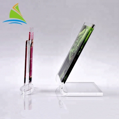 Rõ ràng Acrylic Tabletop Đăng Holders Tuỳ Acrylic Ban Đăng ký ứng dụng rộng rãi