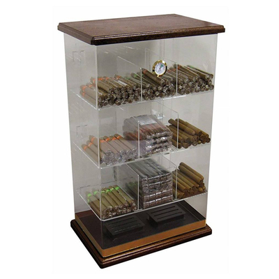 6 mét Acrylic Countertop Hiển Thị Trường Hợp Humidor Acrylic Cigar Tủ Trưng Bày