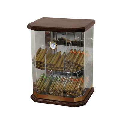 6 mét Acrylic Countertop Hiển Thị Trường Hợp Humidor Acrylic Cigar Tủ Trưng Bày