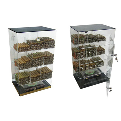 6 mét Acrylic Countertop Hiển Thị Trường Hợp Humidor Acrylic Cigar Tủ Trưng Bày