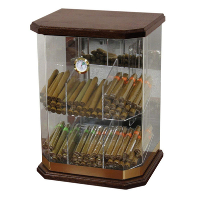 6 mét Acrylic Countertop Hiển Thị Trường Hợp Humidor Acrylic Cigar Tủ Trưng Bày