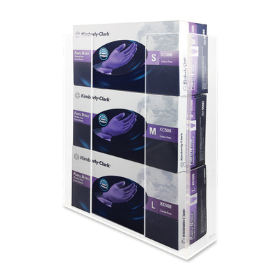 Rõ ràng Acrylic Side - Đang tải Ba Glove Dispenser hộp Holders Tùy chỉnh độ dày
