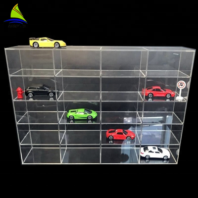 Thương mại Acrylic Tường Display Trường Hợp Toy Car Acrylic Hiển Thị Đồ Chơi Showcase Wall Mount
