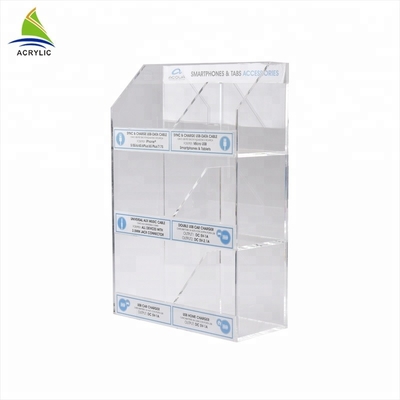 Trang chủ Văn phòng lưu trữ Tuỳ chỉnh Acrylic hiển thị kệ Trường hợp 3mm Độ dày