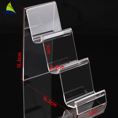 Trong suốt Acrylic Cửa hàng Hiển thị Acrylic Điện thoại di động Display Chủ Đứng