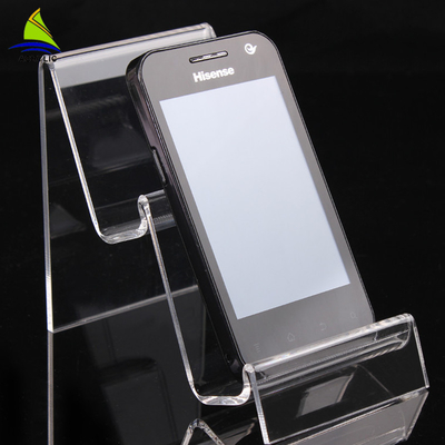 Trong suốt Acrylic Cửa hàng Hiển thị Acrylic Điện thoại di động Display Chủ Đứng