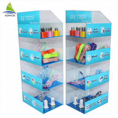 Gloss Mobile Điện thoại di động Charger Hiển thị Stand Kích thước tùy chỉnh và thiết kế