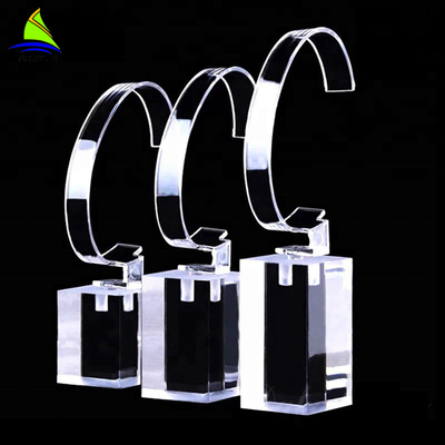 OEM Acrylic Hiển Thị Cửa Hàng Cá Nhân Acrylic Xem Hiển Thị Stand Với C Ring