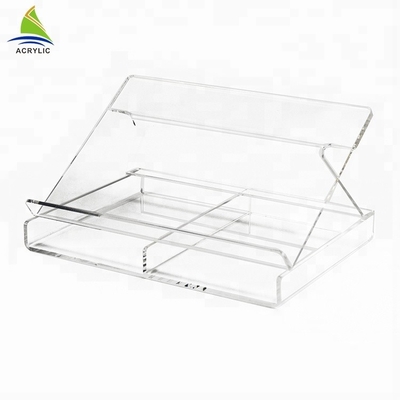 Tùy chỉnh cửa hàng Acrylic Hiển thị Thiết kế thời trang Máy tính để bàn rõ ràng Acrylic Máy tính xách tay đứng