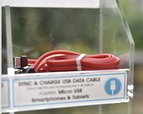 Có độ bóng cao Acrylic Hiển thị cửa hàng Điện thoại di động Acrylic Phụ kiện Hiển thị 3mm Độ dày