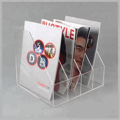 Transparent Acrylic Brochure Holders Thiết kế tùy chỉnh Acrylic Flyer đứng