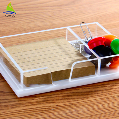 Rõ ràng Acrylic Hiển thị cửa hàng Plexiglass lưu trữ Pallet Acrylic Office Tray Organizer