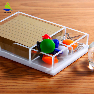 Rõ ràng Acrylic Hiển thị cửa hàng Plexiglass lưu trữ Pallet Acrylic Office Tray Organizer