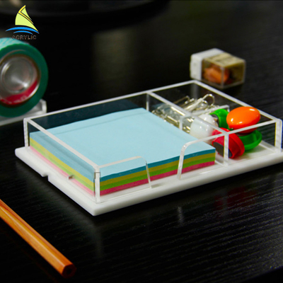 Rõ ràng Acrylic Hiển thị cửa hàng Plexiglass lưu trữ Pallet Acrylic Office Tray Organizer