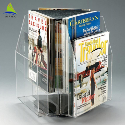 360 độ xoay rõ ràng hiển thị bàn rõ ràng acrylic giấy chủ