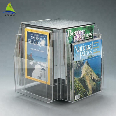 Thời trang rõ ràng Acrylic Brochure Holders A4 A5 quầy thông tin Brochure Chủ