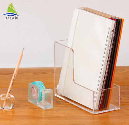 rõ ràng Acrylic Brochure Holders Brochure Pockets Tạp chí và kệ sách