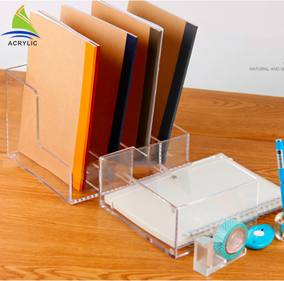rõ ràng Acrylic Brochure Holders Brochure Pockets Tạp chí và kệ sách