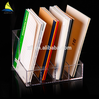 rõ ràng Acrylic Brochure Holders Brochure Pockets Tạp chí và kệ sách