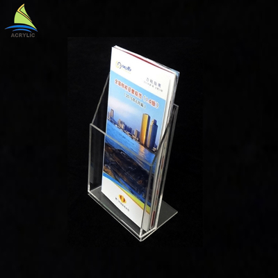 Truy cập hàng đầu Acrylic Brochure Holders nhựa Pamphlet Chủ Silk Screen In ấn