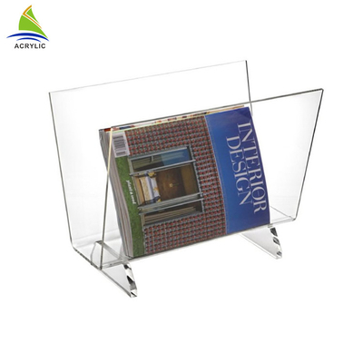 Thương mại Acrylic Brochure Holders Desktop Magazine Rack Để lưu trữ