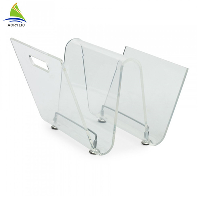 Thương mại Acrylic Brochure Holders Desktop Magazine Rack Để lưu trữ