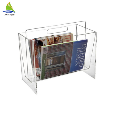 Thương mại Acrylic Brochure Holders Desktop Magazine Rack Để lưu trữ