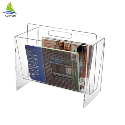 Thương mại Acrylic Brochure Holders Desktop Magazine Rack Để lưu trữ