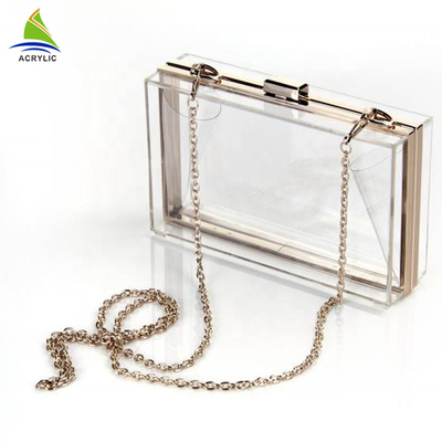 Xu hướng thời trang rõ ràng tùy chỉnh túi buổi tối acrylic ly hợp cho phụ nữ / cô gái