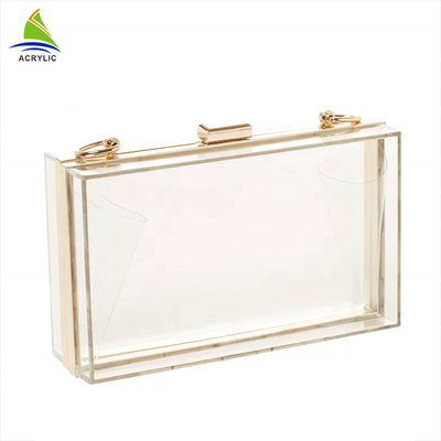 Xu hướng thời trang rõ ràng tùy chỉnh túi buổi tối acrylic ly hợp cho phụ nữ / cô gái