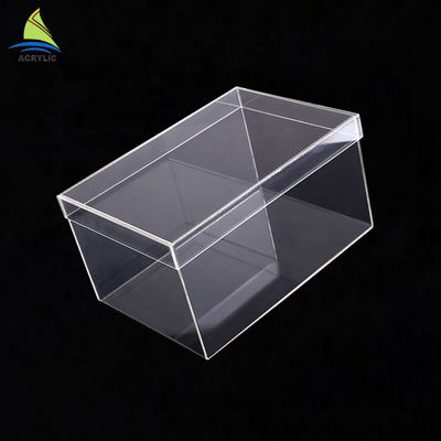 Hộp trưng bày acrylic quảng cáo hiện đại, hộp giày acrylic trong
