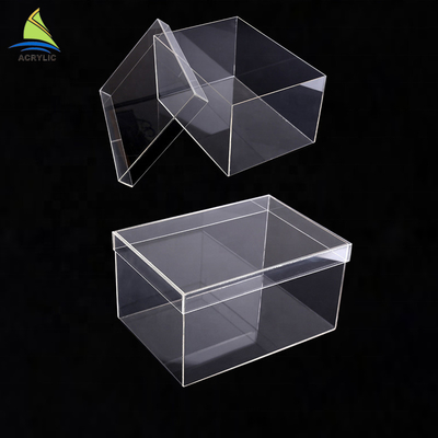Hộp trưng bày acrylic quảng cáo hiện đại, hộp giày acrylic trong