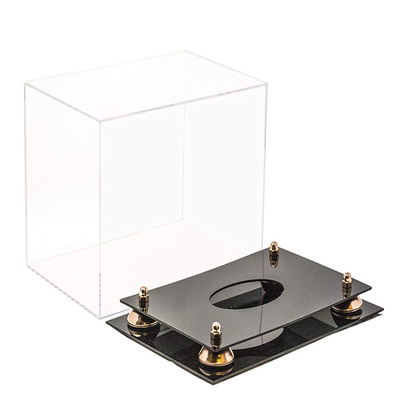 Hộp trưng bày bóng bầu dục acrylic tùy chỉnh / Hộp trưng bày hộp acrylic trong suốt