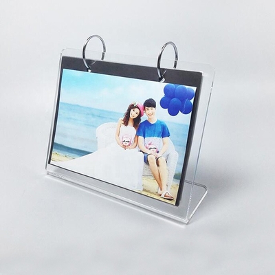 L Shape Tùy chỉnh khung ảnh acrylic rõ ràng / Khung ảnh gia đình