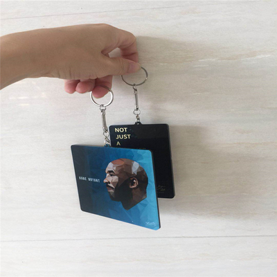 Thời trang in móc khóa acrylic tùy chỉnh cho quà tặng quảng cáo Dễ dàng để làm sạch