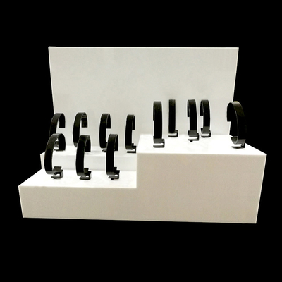 Hiển thị cửa hàng đồng hồ acrylic trắng / quầy trưng bày đồng hồ