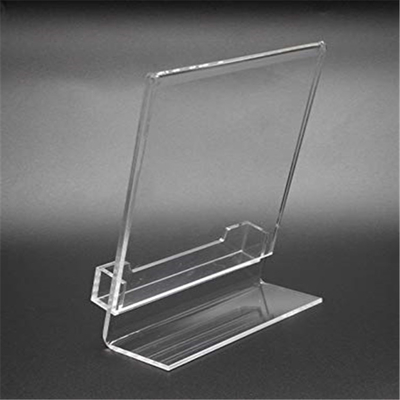 5 &quot;X 7&quot; Lucite Plexiglass Acrylic Slained Chèn Người giữ dấu với túi danh thiếp