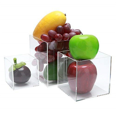 Hộp trưng bày 5 mặt kính màu / Khối hiển thị acrylic trong suốt lớn