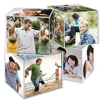 Khung ảnh nhựa acrylic, máy tính để bàn Lucite 6 mặt hình ảnh acrylic
