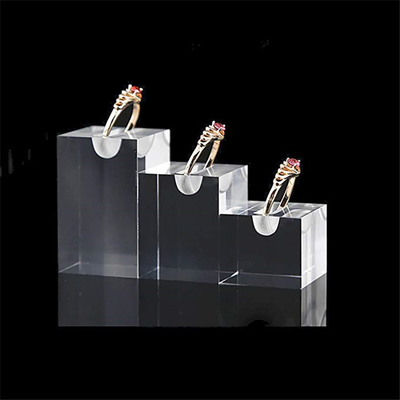 Hiển thị trang sức acrylic bền, hiện đại rõ ràng giữ kính độc đáo