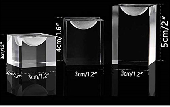 Hiển thị trang sức acrylic bền, hiện đại rõ ràng giữ kính độc đáo