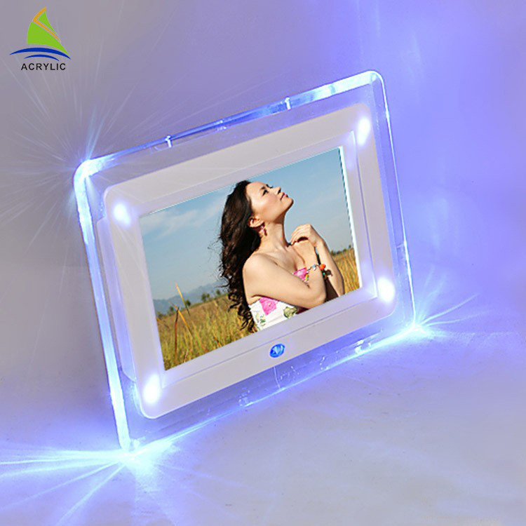 Cửa hàng Mini Acrylic Led Khung Acrylic Thiết kế thời trang Led Light Photo Frame