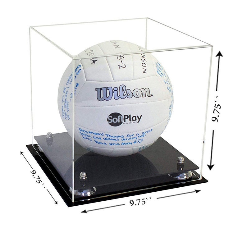 Cửa hàng Acrylic Display Box Hiển thị Acrylic Container Đối với bóng chuyền Dịch vụ OEM