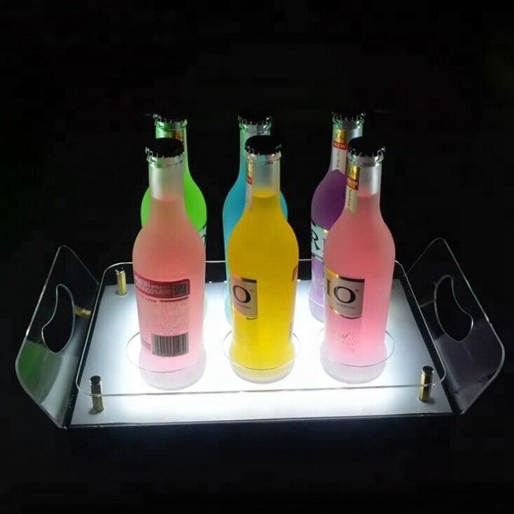 Acrylic Led Bar Kệ Led Rượu Kệ Hiển Thị Stand Tray Cho Lưu Trữ